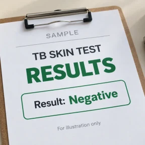 Sample TB results documentation