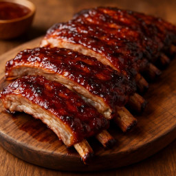 Entree: United States – Southern United States – Grilled Barbecue Pork Ribs (Baby Back Ribs)