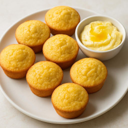 Appetizer: United States – Southern United States – Mini Cornbread Muffins with Honey Butter