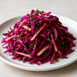 Salad: United States – Southern United States – Pickled Red Cabbage & Apple Slaw