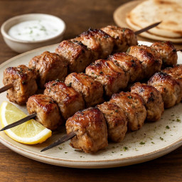 Entree: Cyprus – Σούβλα ➤ Souvla (Large pieces of lamb slow-cooked on a long spit)