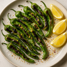 Appetizer: Japan – ししとう ➤ Shishitō no aburi (Charred shishito peppers)