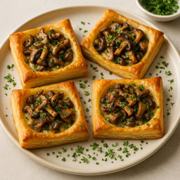 Appetizer: France – Feuilletés aux champignons sauvages et thym