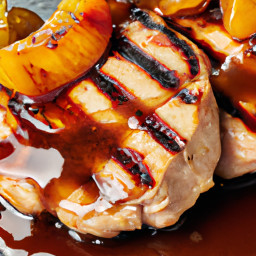 Entree: United States – Southern United States – Pan-Seared Pork Tenderloin with Peach-Bourbon Glaze