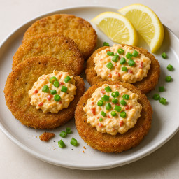 Appetizer: United States – Southern United States – Fried Green Tomatoes with Pimento Cheese