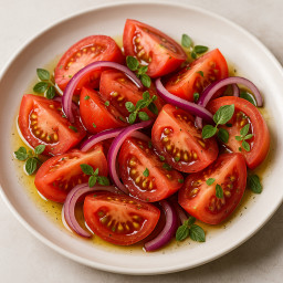Salad: Italy – Insalata di Pomodoro e Cipolla (Tomato and Red Onion Salad (Oregano))