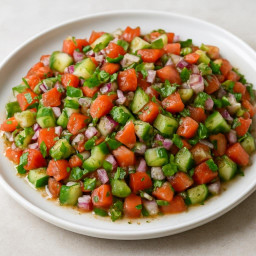 Salad: India – कचुम्बर ➤ Kachumber (Onion-Tomato-Cucumber Salad)