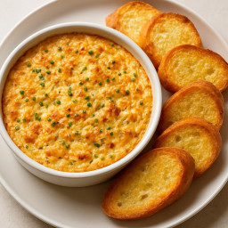 Appetizer: United States – Mid-Atlantic – Warm Maryland-Style Crab Dip with Toast Points