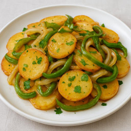 Side Dish: Spain – Patatas a lo pobre (Pan‑Fried Rustic Potatoes)
