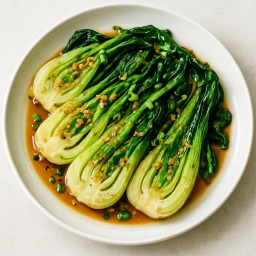 Side Dish: China – Guangdong – 蒜蓉炒小白菜 ➤ Suàn róng chǎo xiǎo báicài