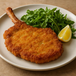 Entree: Italy – Lombardy – Costoletta alla Milanese (Milanese-style breaded veal chop)